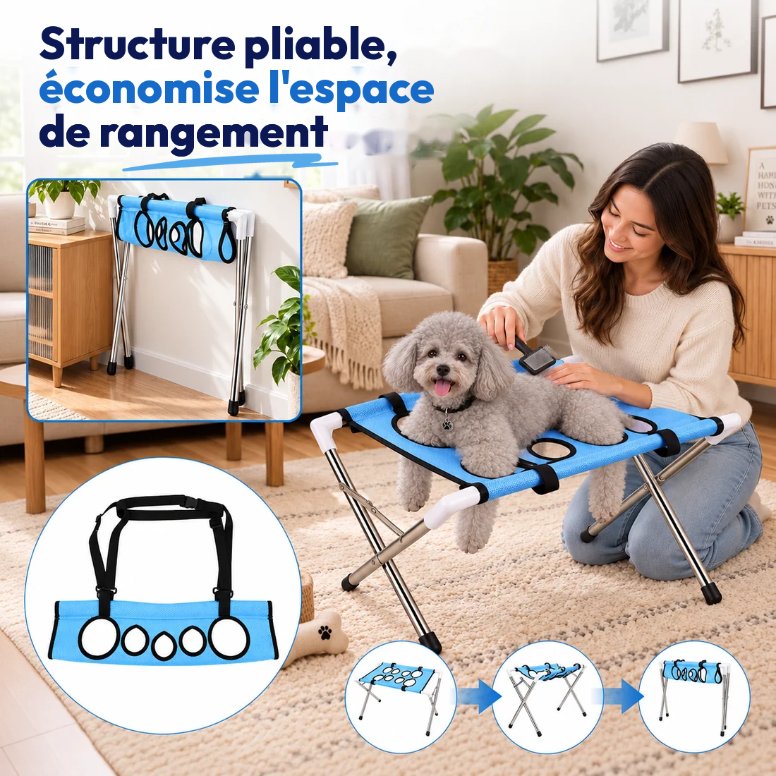 Hamac de bain pour chien et chat
