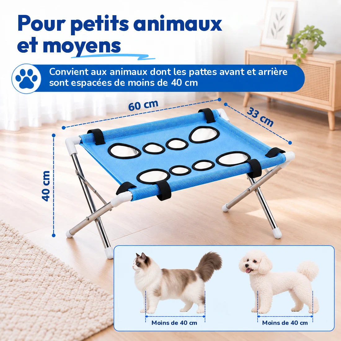 Hamac de bain pour chien et chat